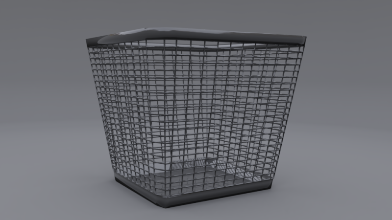 Trash can b 3D Model .c4d .max .obj .3ds .fbx .stl .blend 