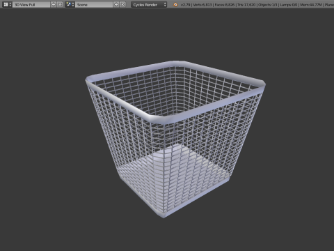 Trash can b 3D Model