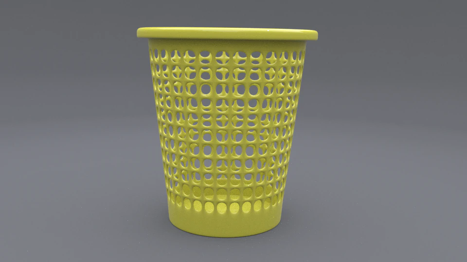 Trash can c 3D Model .c4d .max .obj .3ds .fbx .stl .blend