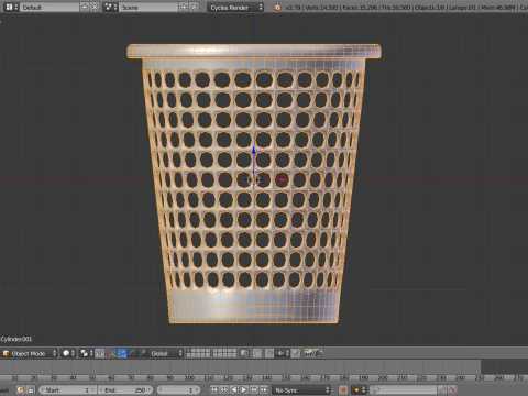 Trash can c 3D Model
