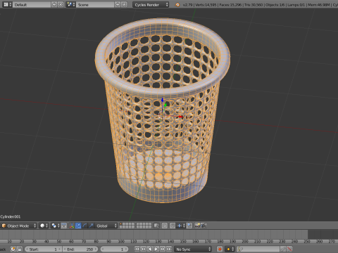 Trash can c 3D मॉडल