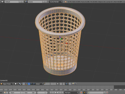 Trash can c 3D Model