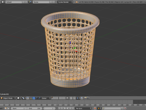 Trash can c 3D मॉडल