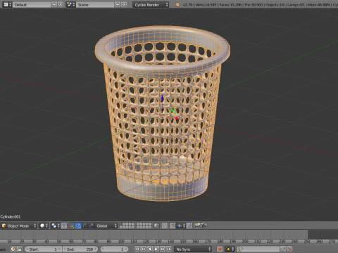 Trash can c 3D Model