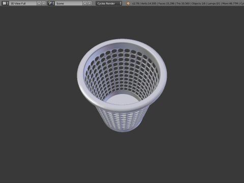 Trash can c 3D मॉडल