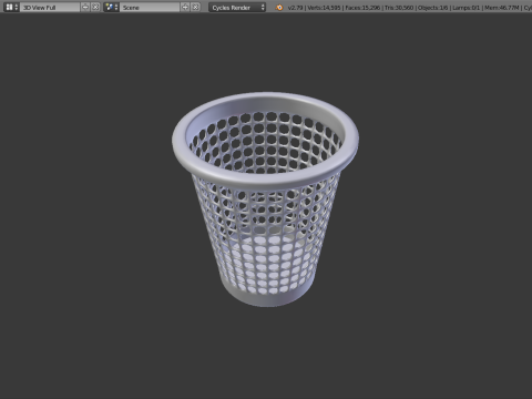 Trash can c 3D मॉडल