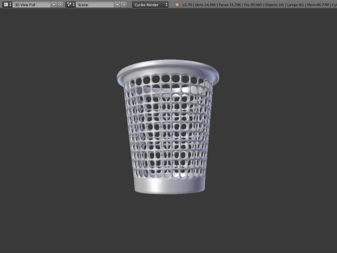 Trash can c 3D मॉडल