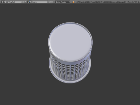 Trash can c 3D मॉडल