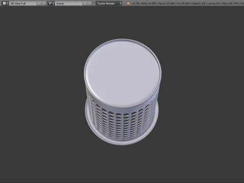 Trash can c 3D Model