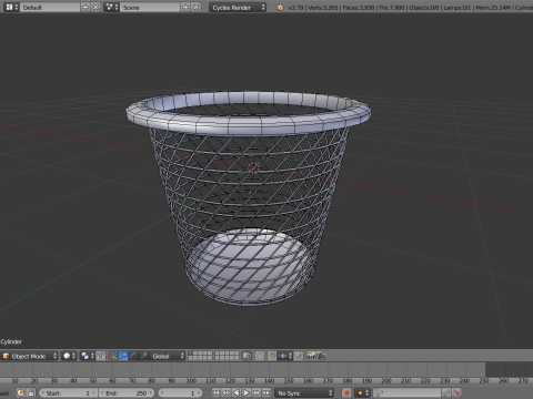 Trash can d 3D 模型