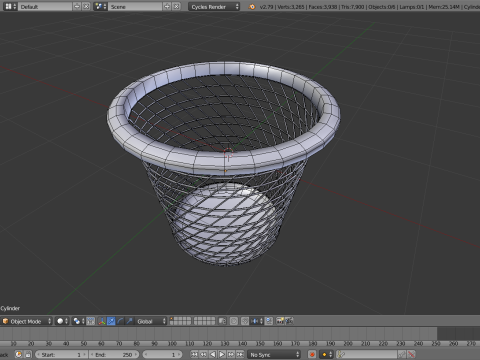 Trash can d 3D 模型