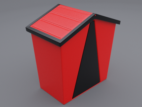 Trash can e 3D Model
