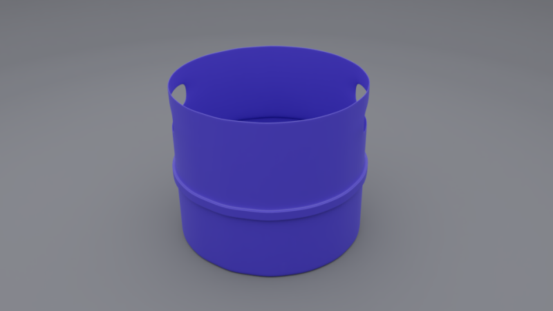 Trash can e 3D Model .c4d .max .obj .3ds .fbx .stl .blend 