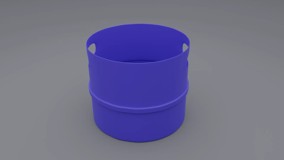 Trash can e 3D Model .c4d .max .obj .3ds .fbx .stl .blend 