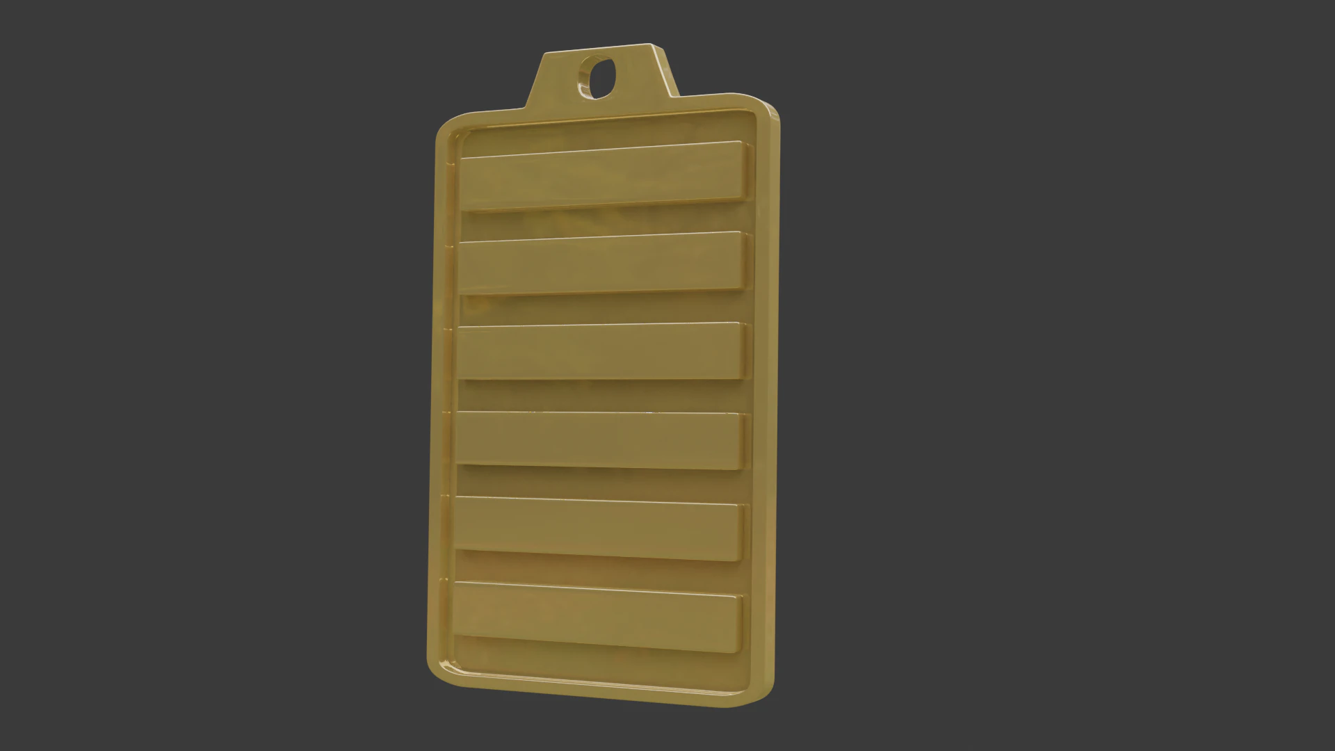 Yijing hexagram 1 pendant 3D Model .c4d .max .obj .3ds .fbx .stl .blend