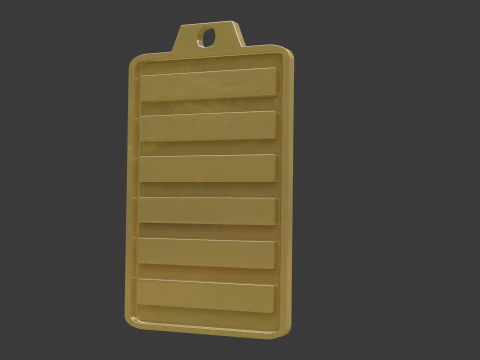 Yijing 헥사그램 1 펜던트 3D 모델