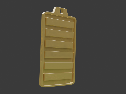 Yijing hexagram 1 pendant Modelo 3D