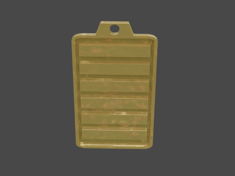 Yijing hexagram 1 pendant Modelo 3D