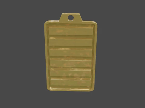 Yijing hexagram 1 pendant 3D Model