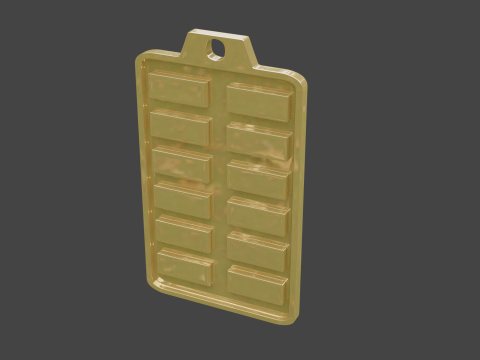 Yijing hexagram 2 pendant 3D मॉडल