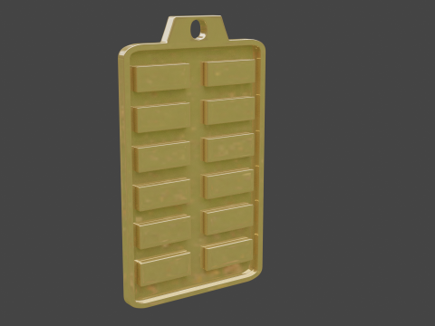 Yijing hexagram 2 pendant 3D मॉडल
