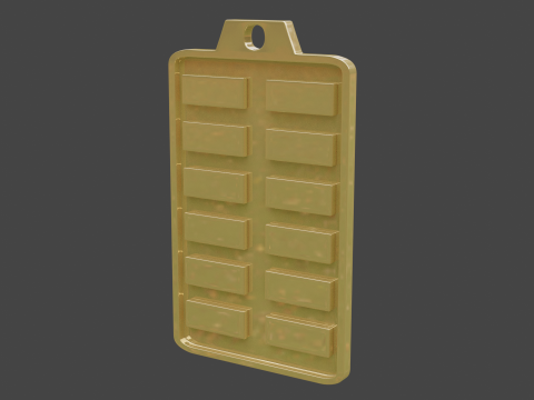 Yijing hexagram 2 pendant 3D मॉडल
