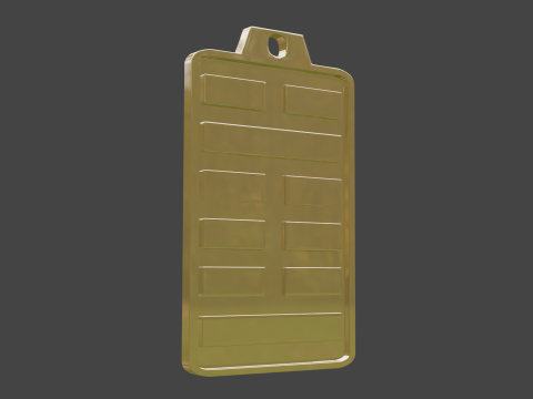 Yijing hexagram 3 pendant 3Dモデル