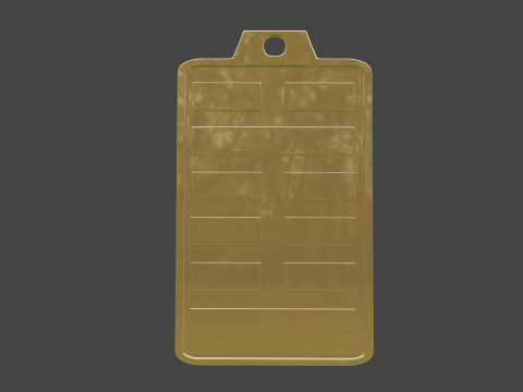 Yijing hexagram 3 pendant 3Dモデル