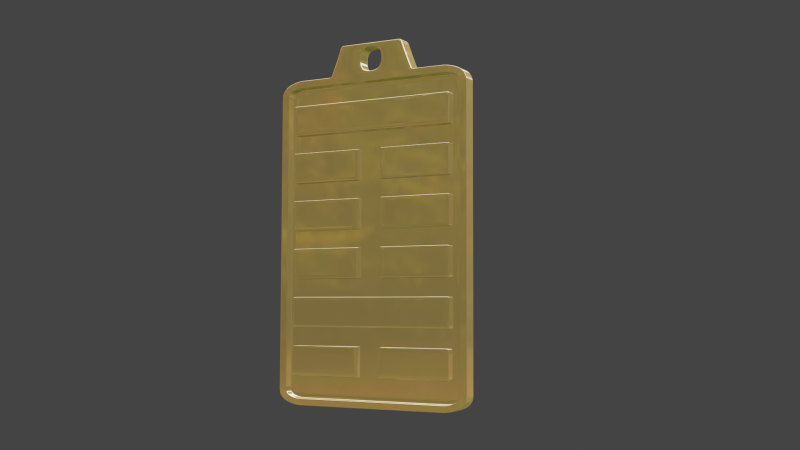 Yijing hexagram 4 pendant 3D Model .c4d .max .obj .3ds .fbx .stl .blend 