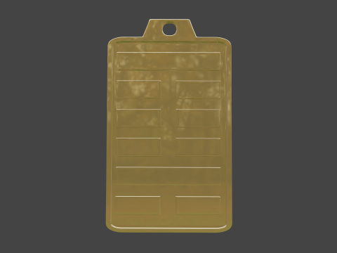 Yijing hexagram 4 pendant 3D Model