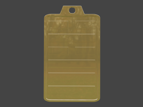 Yijing hexagram 5 pendant Model 3D