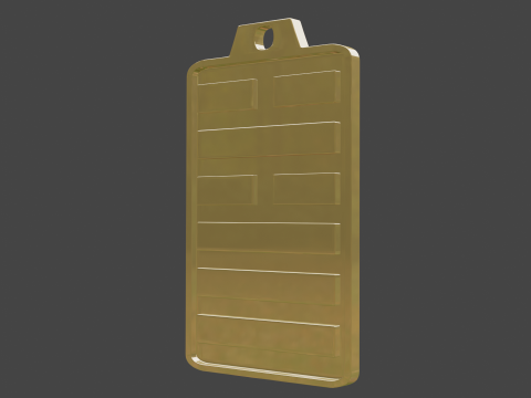 Yijing hexagram 5 pendant Model 3D