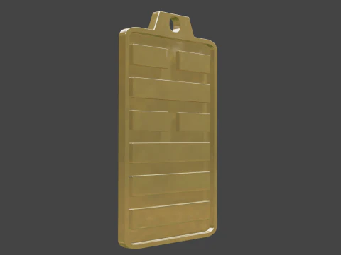 Yijing hexagram 5 pendant 3D Model