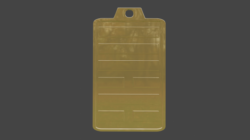 Yijing hexagram 6 pendant Modelo 3D .c4d .max .obj .3ds .fbx .stl .blend 