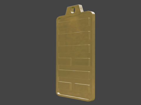 Yijing hexagram 6 pendant Modelo 3D