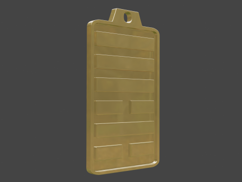 Yijing hexagram 6 pendant Modelo 3D