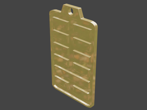 Yijing hexagram 7 pendant Modelo 3D
