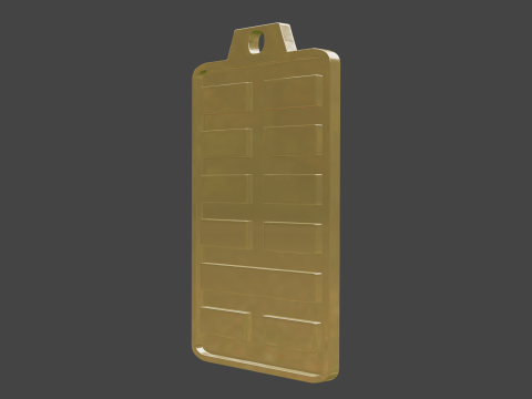 Yijing hexagram 7 pendant Modelo 3D