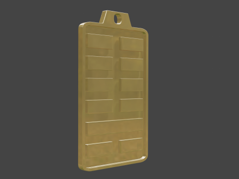 Yijing hexagram 7 pendant Modelo 3D