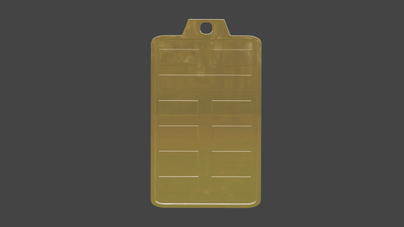 Yijing hexagram 8 pendant Model 3D .c4d .max .obj .3ds .fbx .stl .blend 