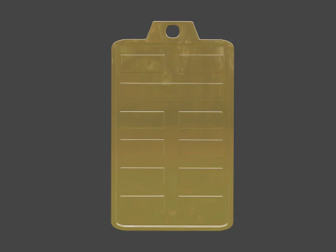 Pingente hexagrama 8 Yijing Modelo 3D