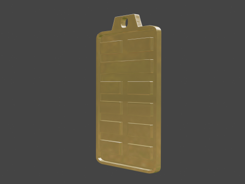 Yijing hexagram 8 pendant Model 3D