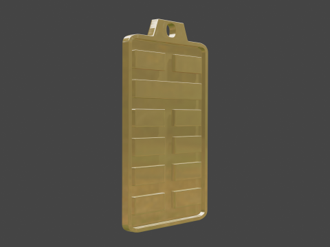 Yijing hexagram 8 pendant Model 3D
