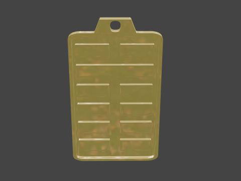 Yijing hexagram 8 pendant Model 3D