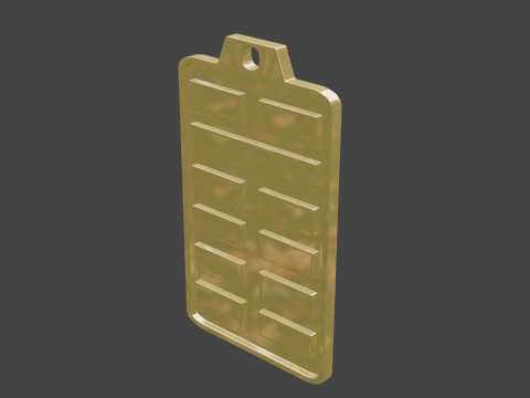 Yijing hexagram 8 pendant Model 3D