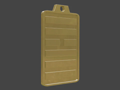 Yijing hexagram 9 pendant 3D Model