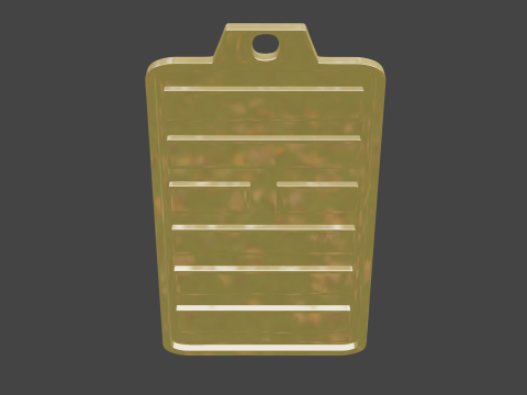 Yijing hexagram 9 pendant 3D Модель