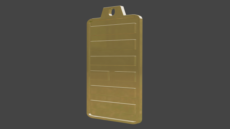 Yijing hexagram 10 pendant 3D 模型 .c4d .max .obj .3ds .fbx .stl .blend 