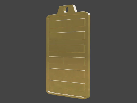 Yijing hexagram 10 pendant 3D Model