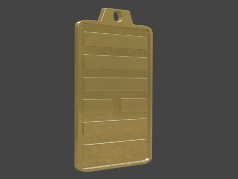 Yijing hexagram 10 pendant 3D 模型